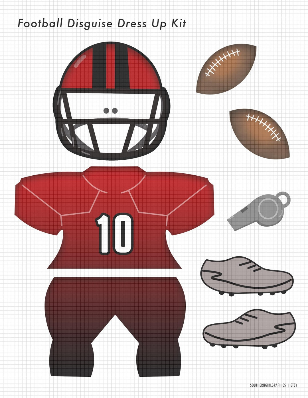 Turkey Disguise Clip Art - Football Turkey, Soccer Player Disguise in Printable Football Disguise a Turkey Football Player Template