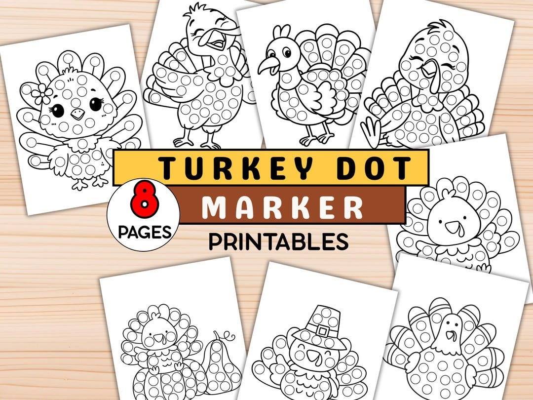 Turkey Dot Marker Printables | Thanksgiving Do A Dot Pages For with regard to Turkey Dot Marker Printable