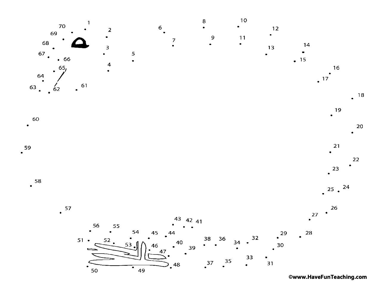 Turkey Dot To Dot Worksheet - Have Fun Teaching in Turkey Dot to Dot Free Printables