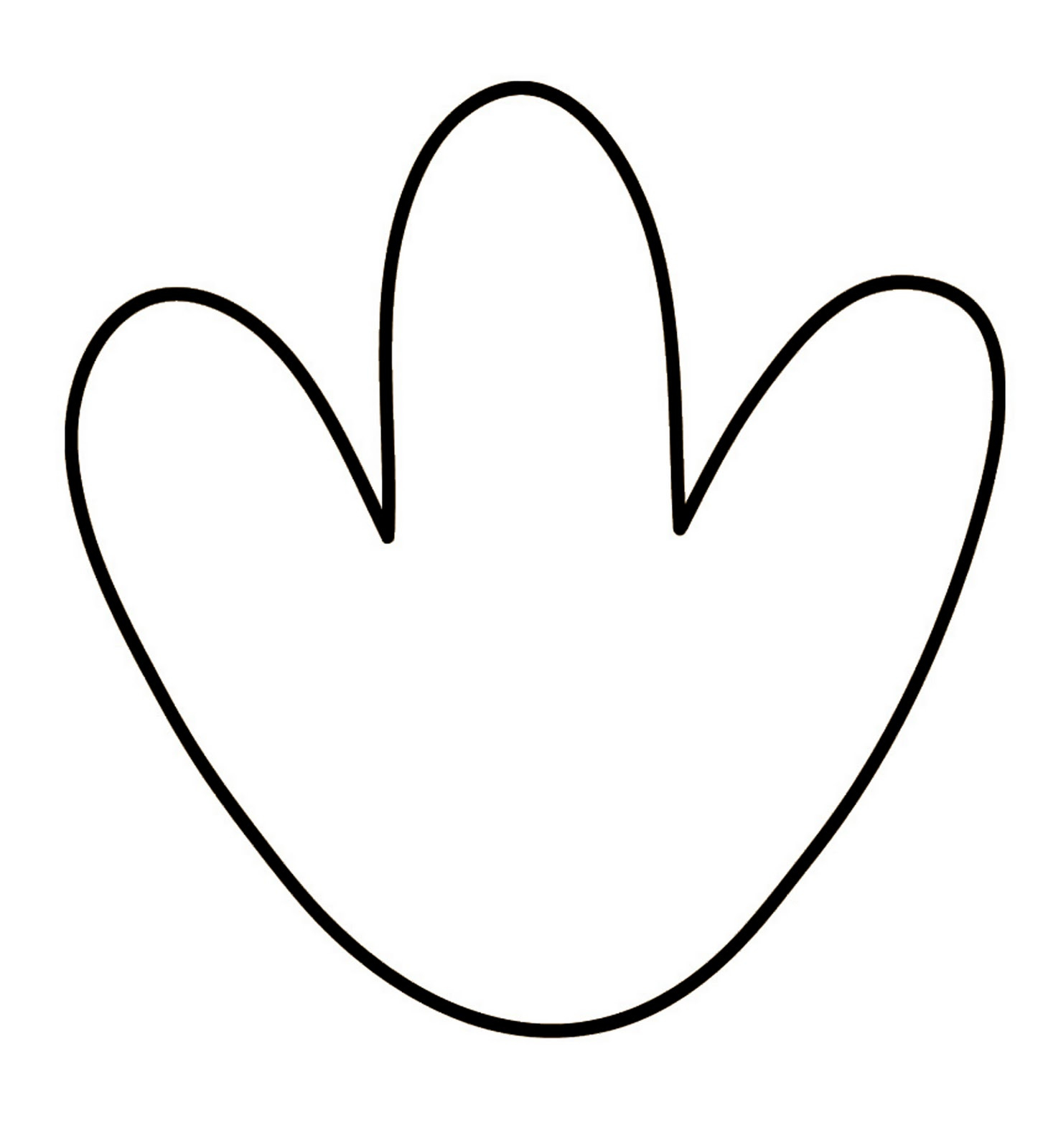 Turkey Feet Template regarding Free Printable Turkey Feet Template