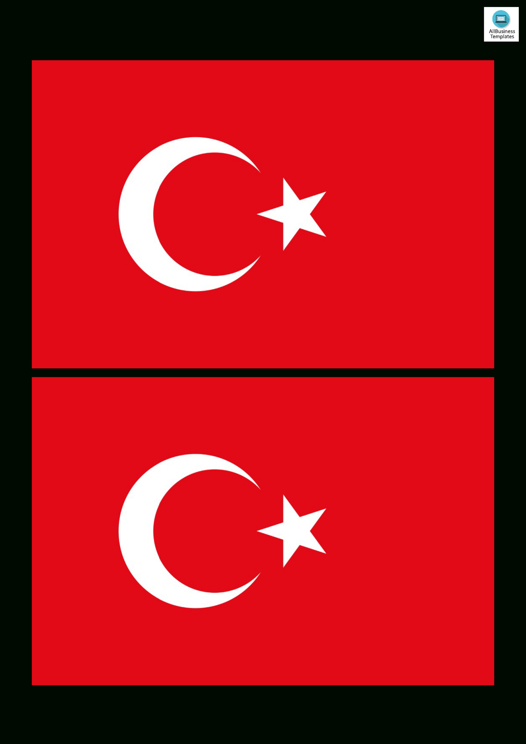 Turkey Flag Gratis within Flag Of Turkey Printable