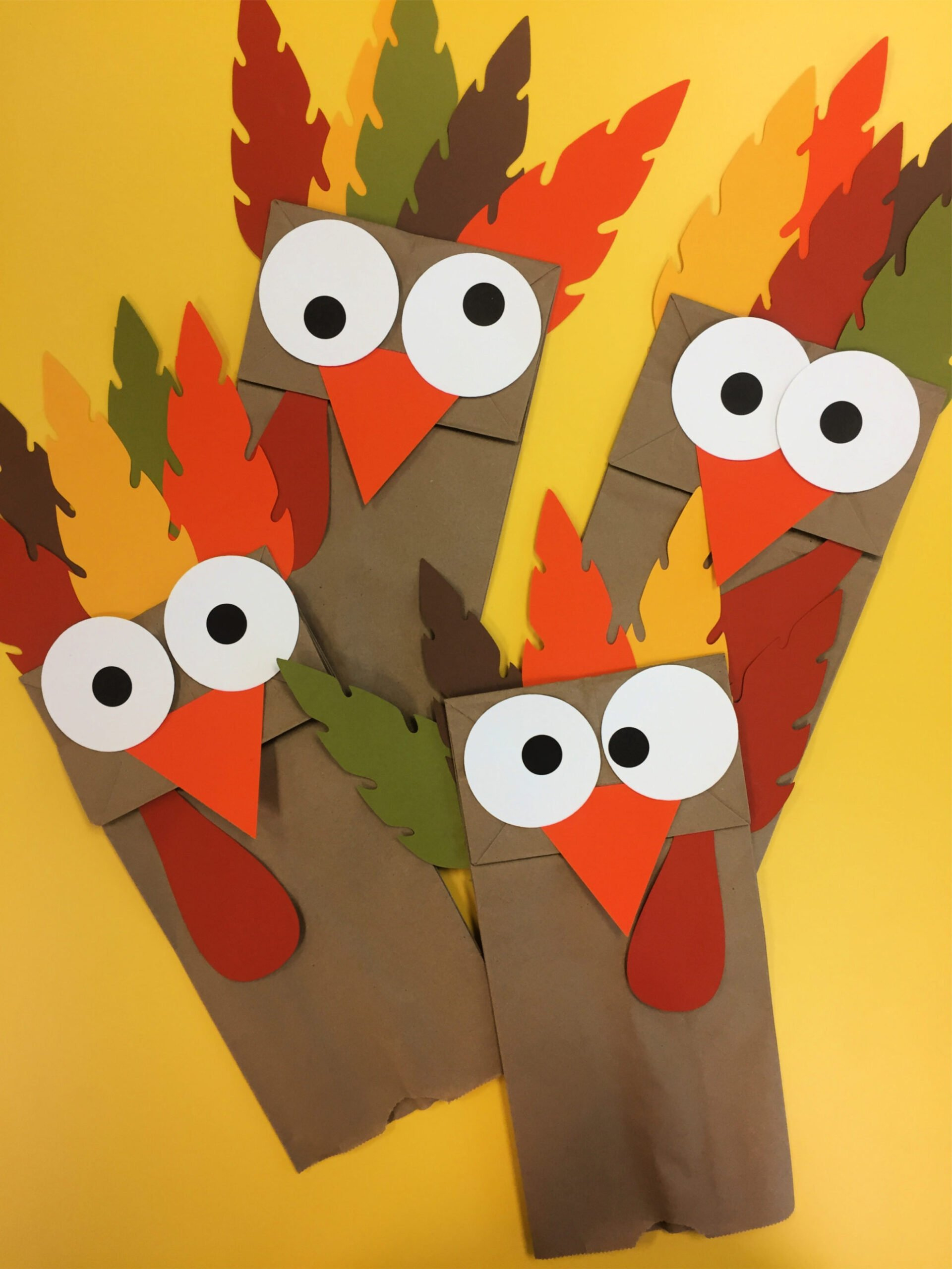 Turkey Paper Bag Puppets - Sew Woodsy intended for Free Printable Paper Bag Turkey Craft Template