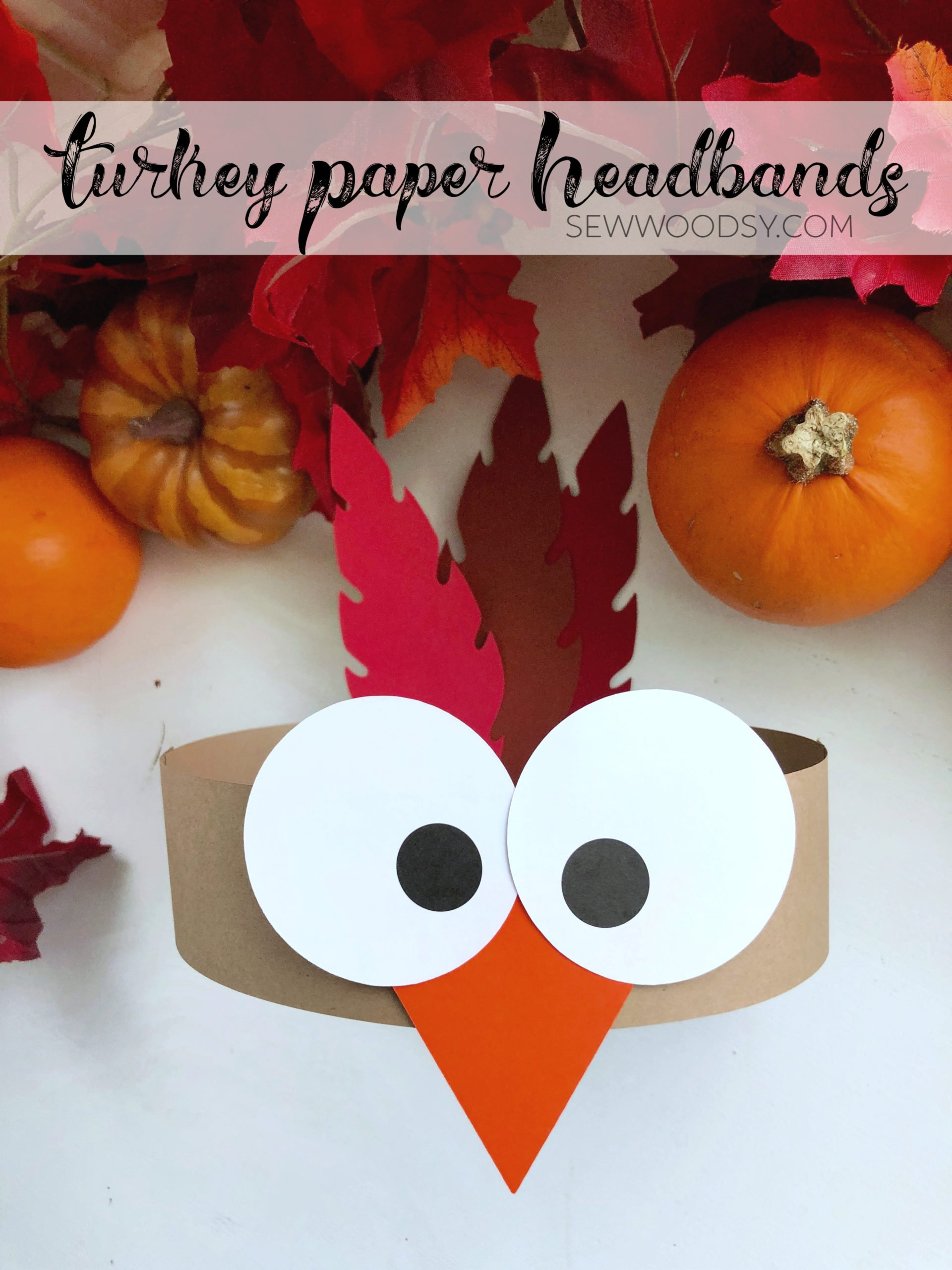 Turkey Paper Headbands - Sew Woodsy inside Turkey Headband Free Printable