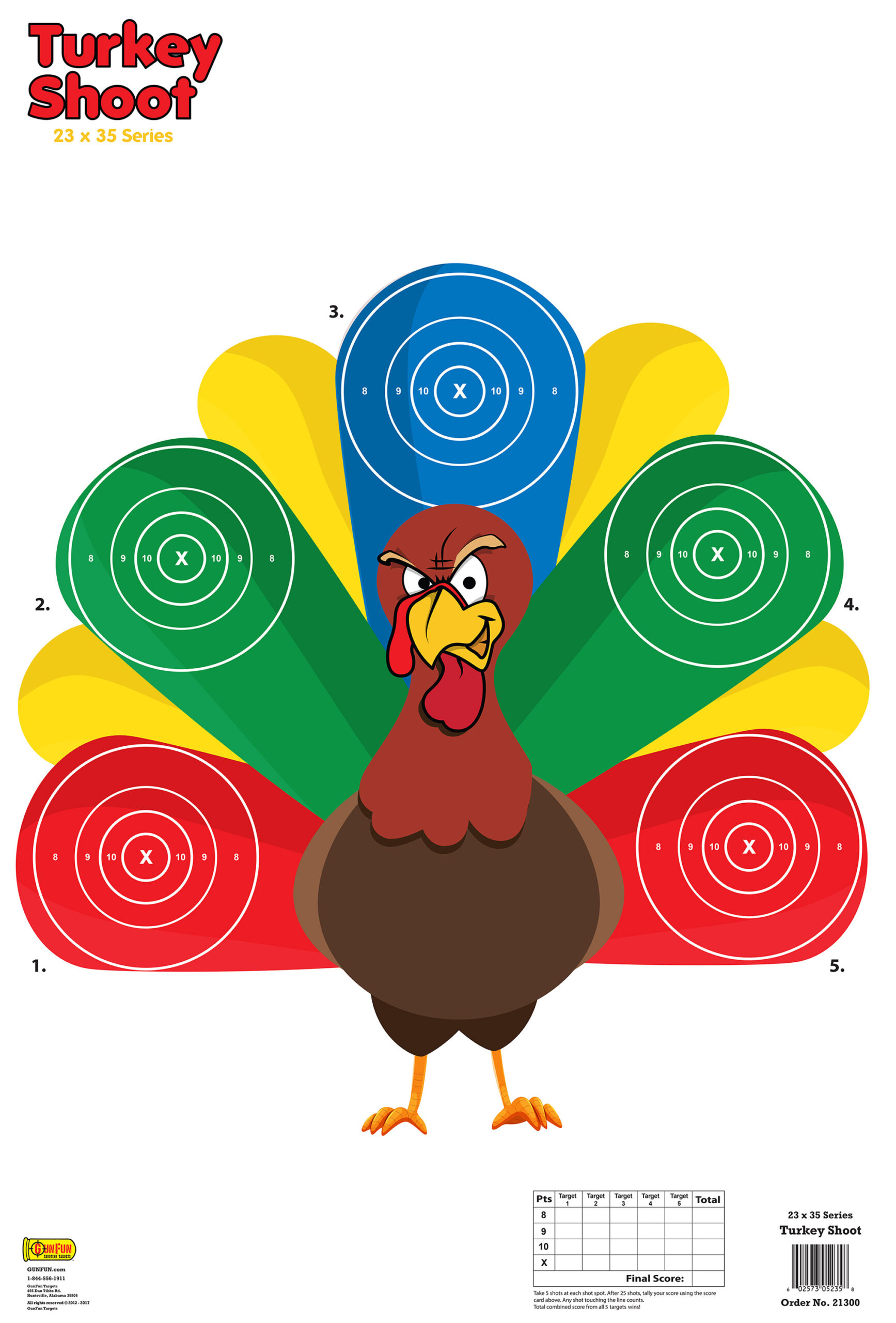 Turkey Shoot (21300) | Gunfun Shooting Targets, Inc. with Printable Turkey Shoot Targets