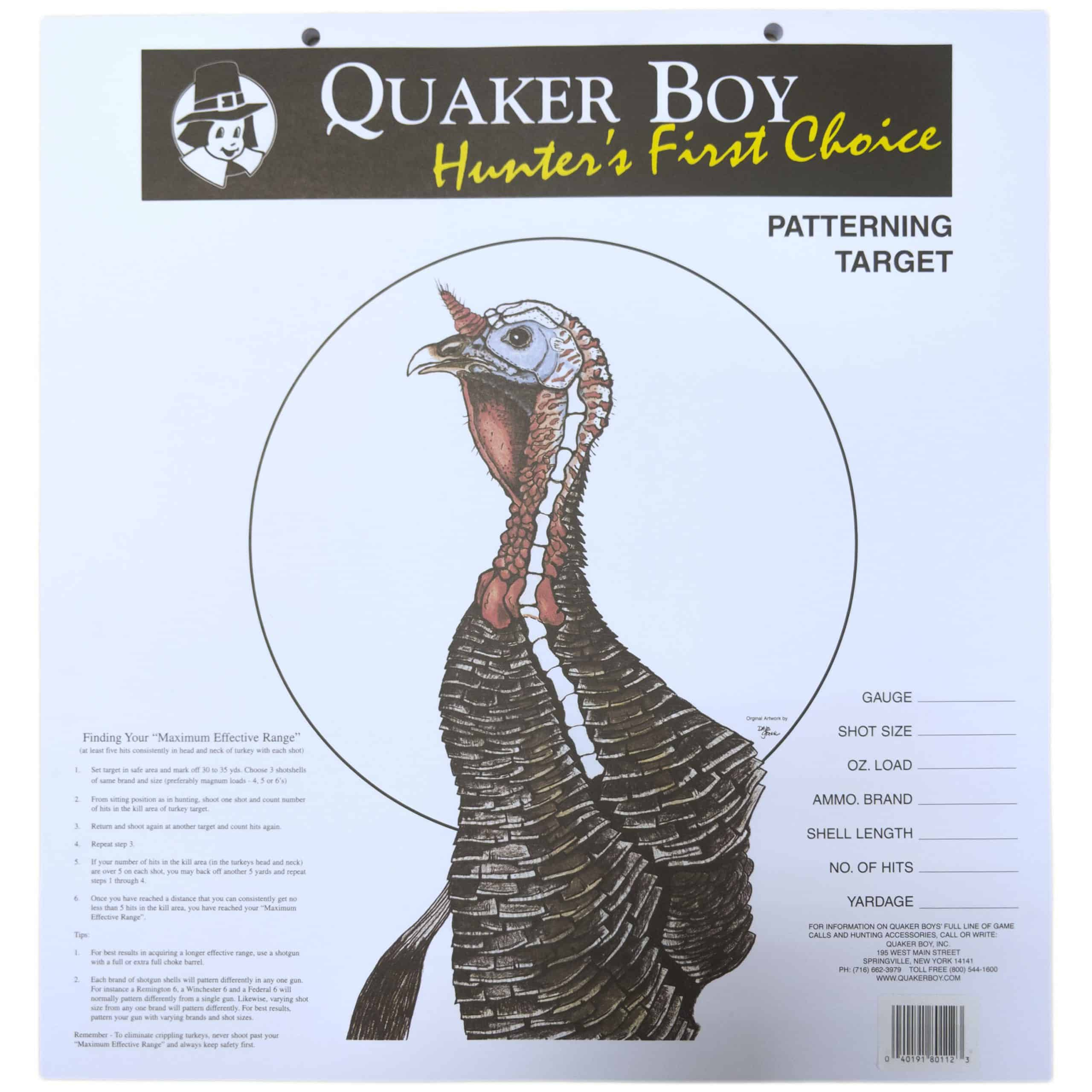 Turkey Target 100-Pack - Quaker Boy intended for Printable Turkey Patterning Target