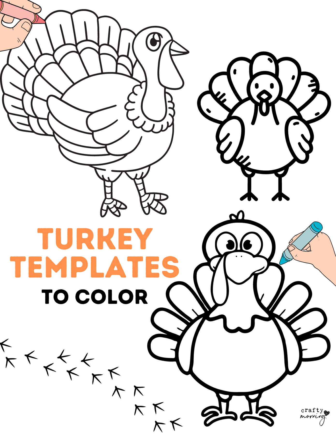 Turkey Template To Color - Crafty Morning regarding Thanksgiving Turkey Template Printable