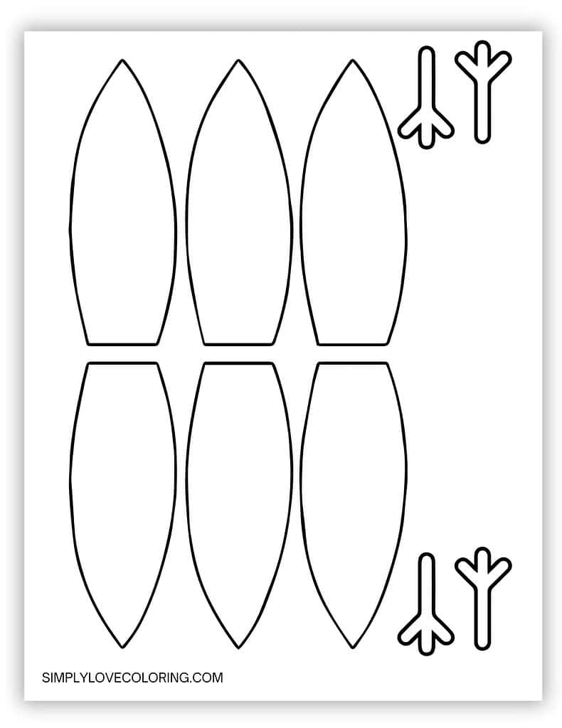Turkey Templates (Free Pdf Printables) – Simply Love Coloring inside Turkey and Feathers Printable