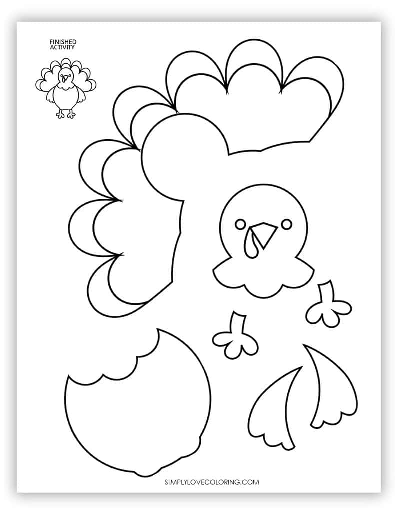 Turkey Templates (Free Pdf Printables) – Simply Love Coloring intended for Simple Turkey Template Printable