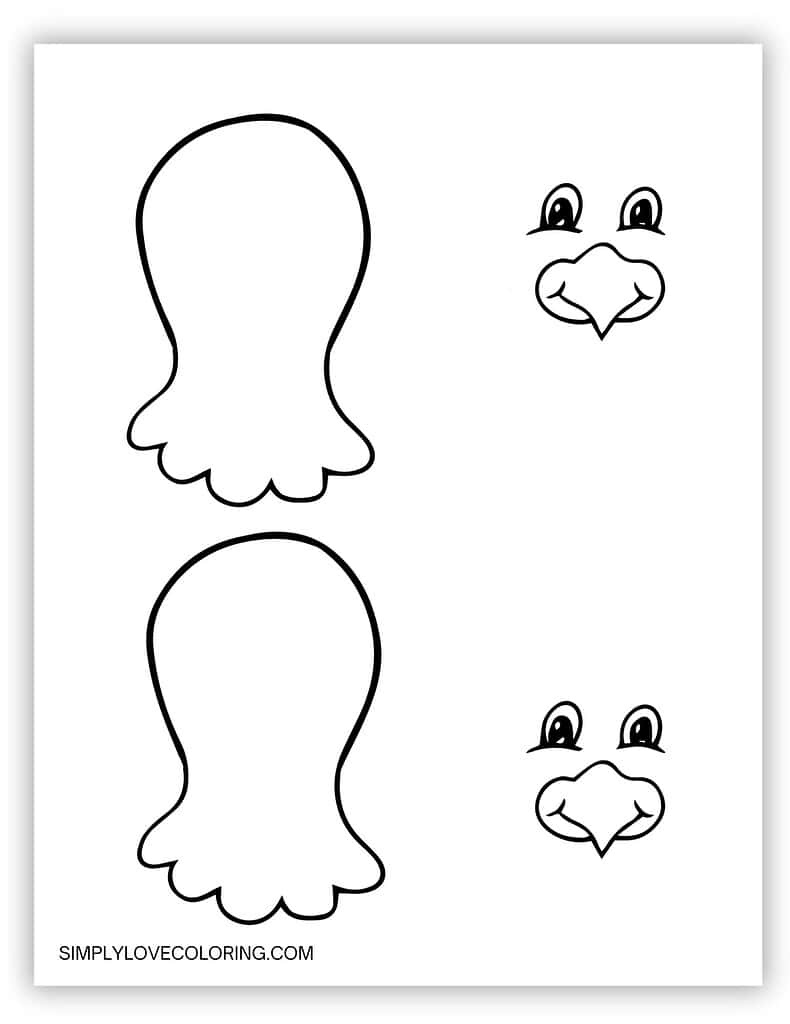 Turkey Templates (Free Pdf Printables) – Simply Love Coloring within Printable Turkey Face Template