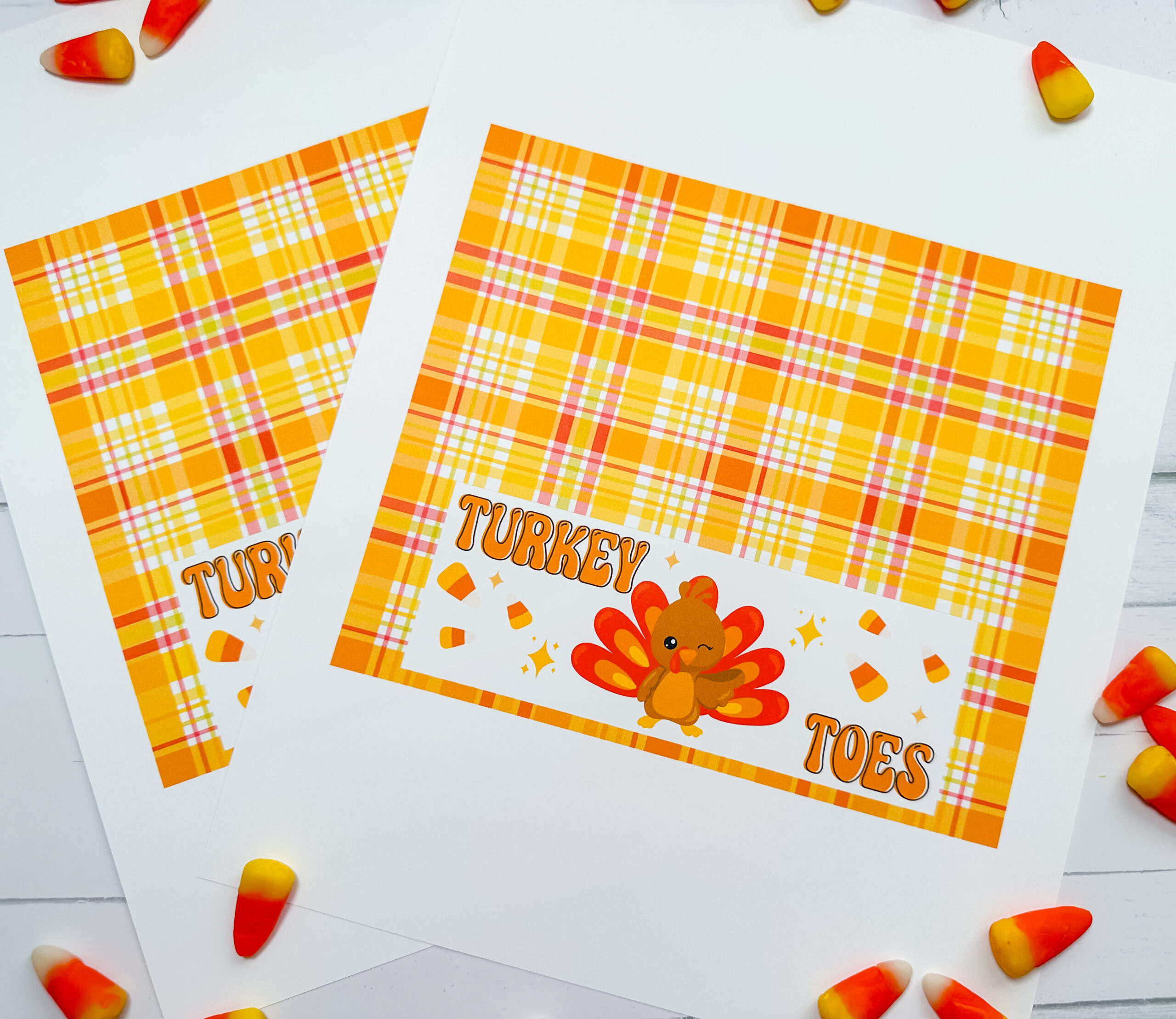 Turkey Toes Free Printable » The Denver Housewife within Turkey Toes Free Printable