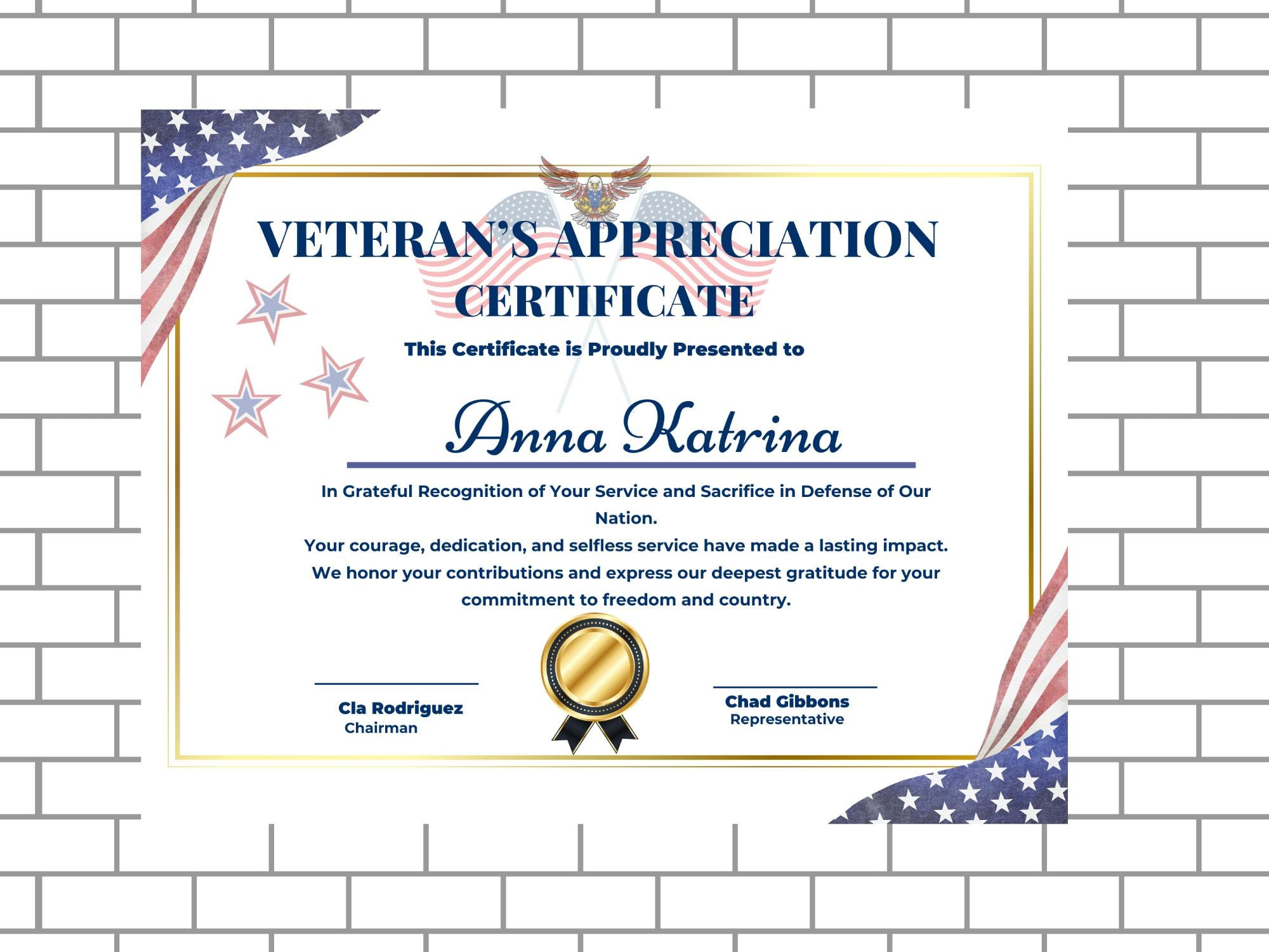 Veteran Appreciation Certificate Template: Us Flag (Digital inside Military Veterans Free Printable Veterans Day Certificates