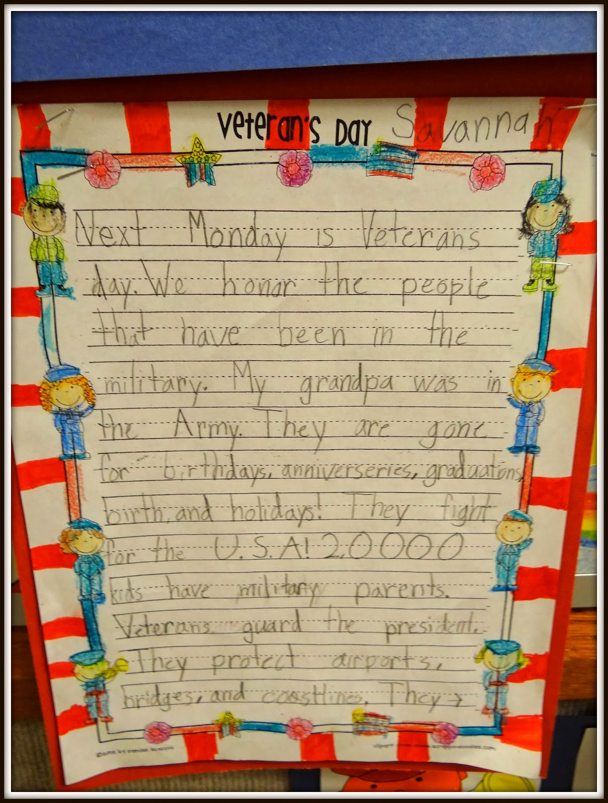Veterans Day Art And Activities For Kids – Patties Classroom inside An Acrostic Poem For Veterans Day