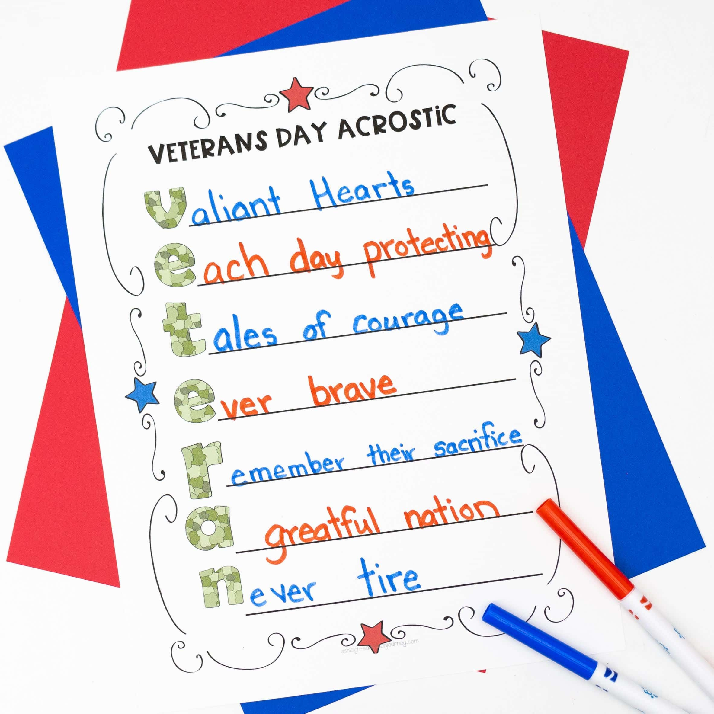 Veterans Day Choice Board - Ashleigh&#039;S Education Journey pertaining to Acrostic Poem For Veterans Day