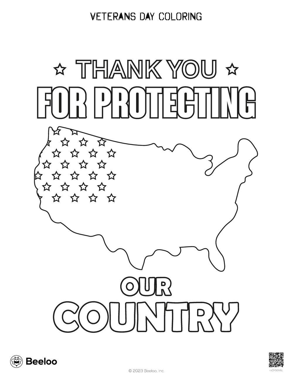 Veterans Day Coloring • Beeloo Printable Crafts And Activities For intended for Veterans Day Crafts For Kids Printable