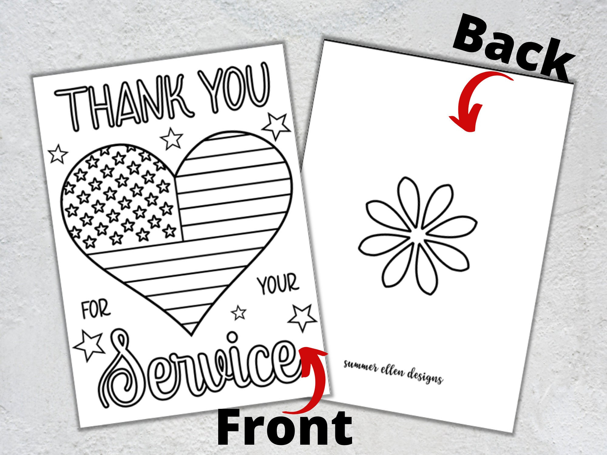 Veterans Day Coloring Card: Thank You Veteran - Kids Craft (Pdf regarding Veterans Day Cards To Color Printable