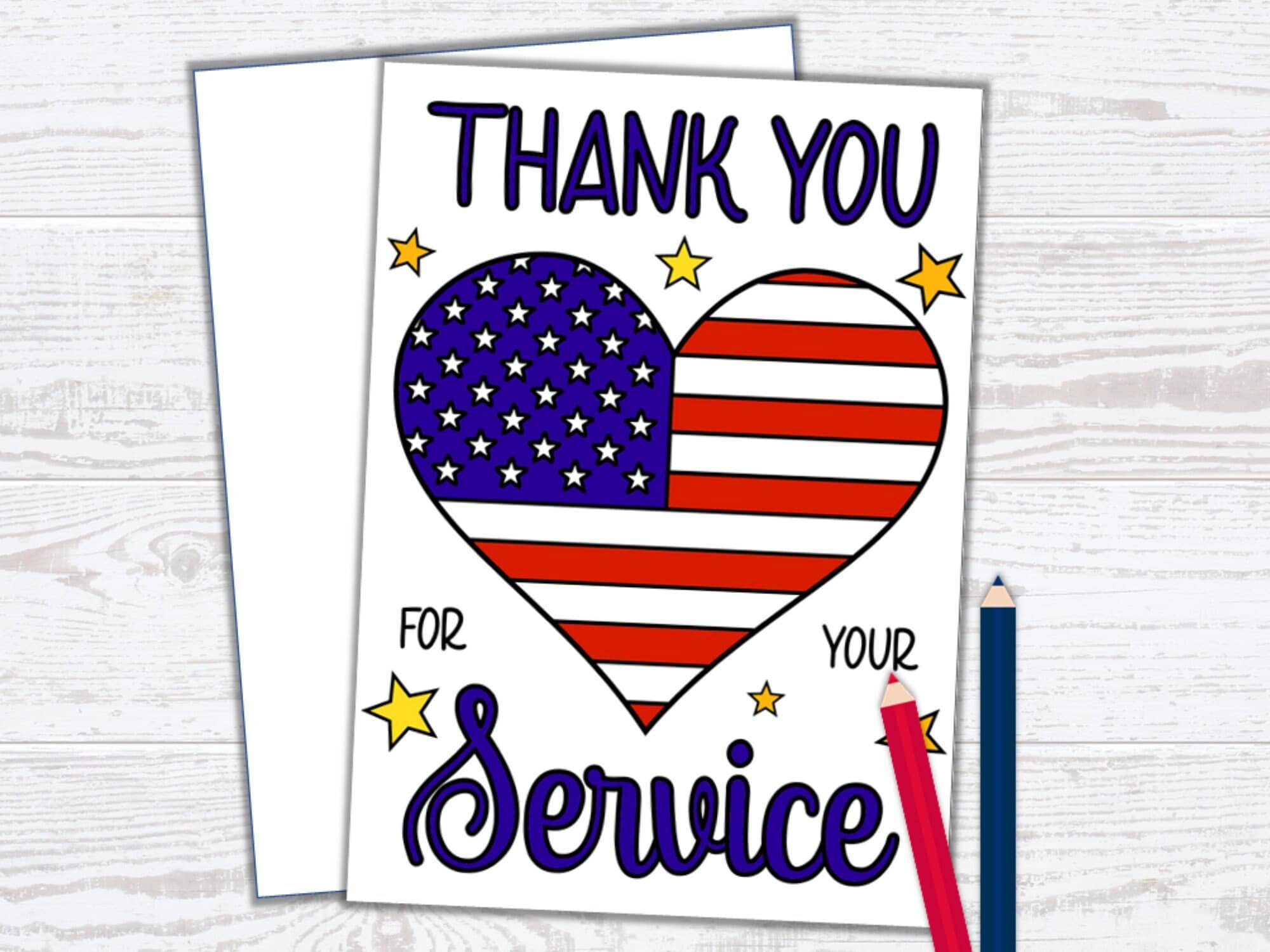 Veterans Day Coloring Card: Thank You Veteran - Kids Craft (Pdf with Printable Valentines Day Cards For Veterans