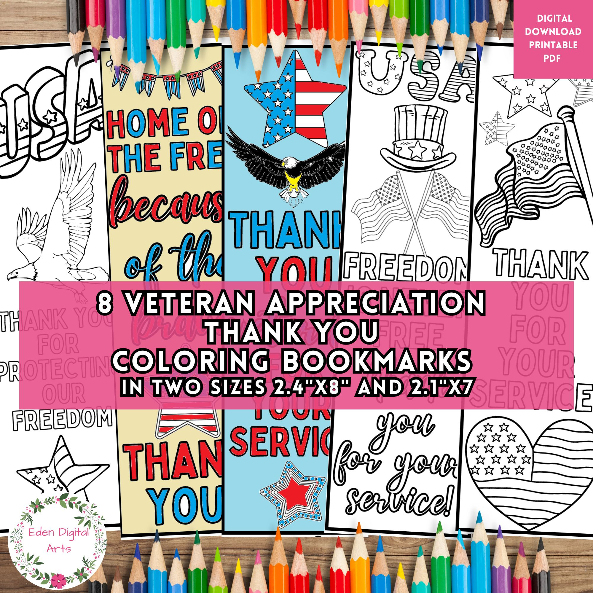 Veteran&amp;#039;S Day Coloring Thank You Bookmarks Military Appreciation with Free Printable Veterans Day Bookmarks