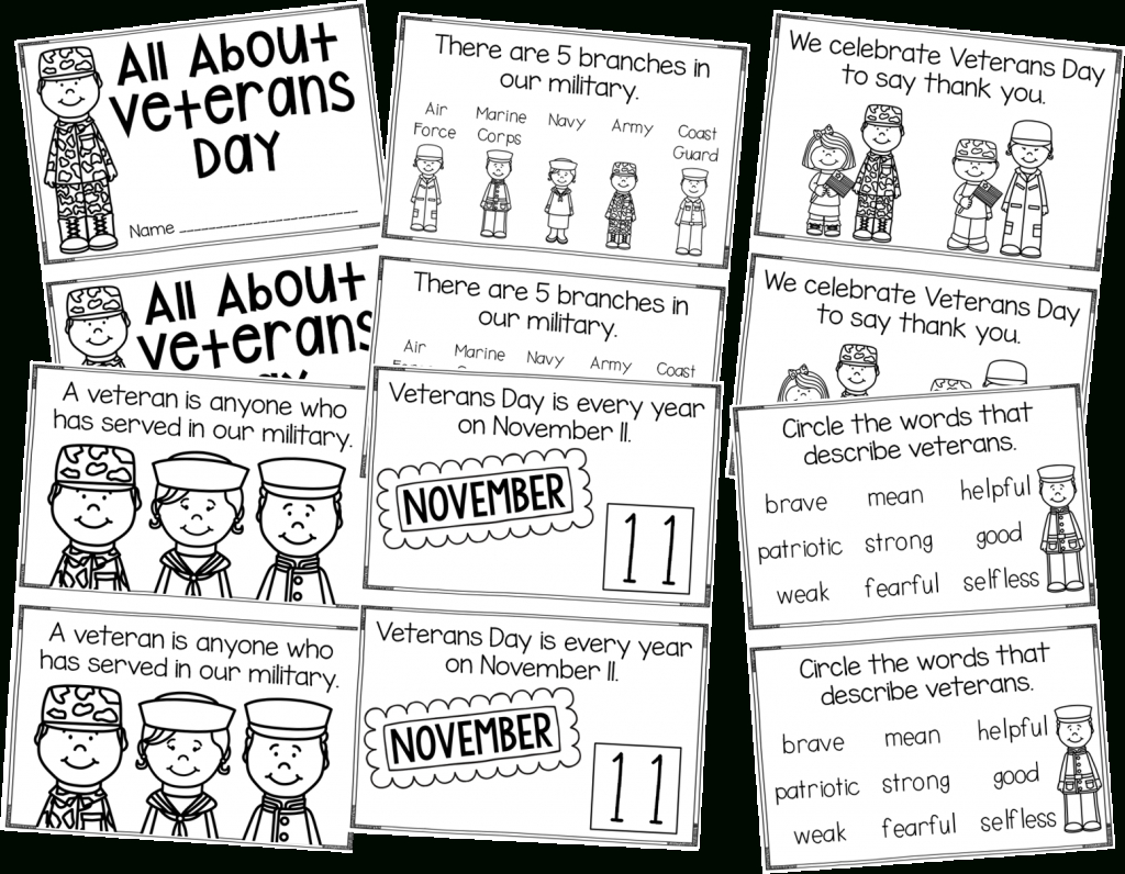 Veterans Day {Just Print} | Teaching With Haley O&#039;Connor pertaining to Veterans Day Mini Book Printables