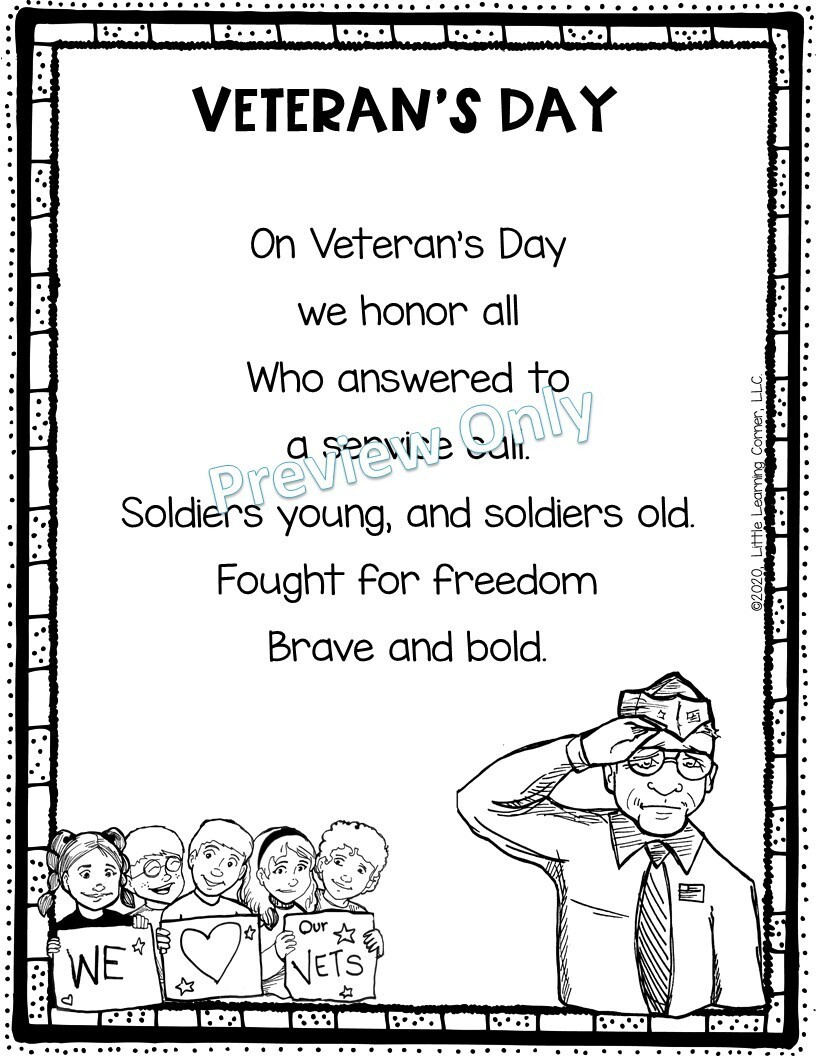 Veteran&amp;#039;S Day Poem regarding Short Veterans Day Poems For Students