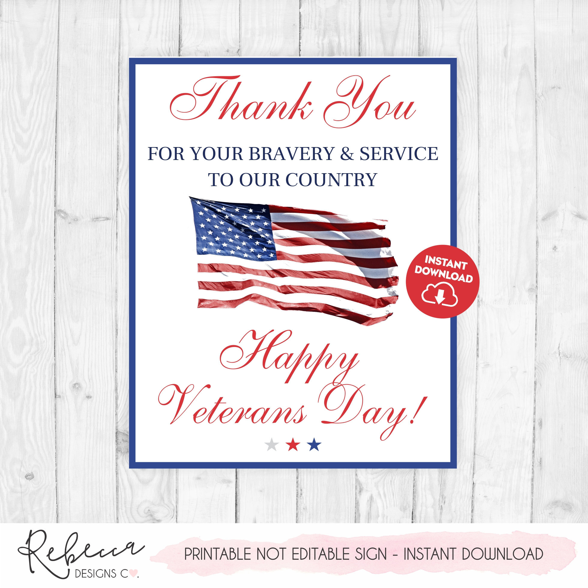 Veteran&amp;#039;S Day Sign Printable Thank You For Your Service Military for Thank You Veterans Sign Printable