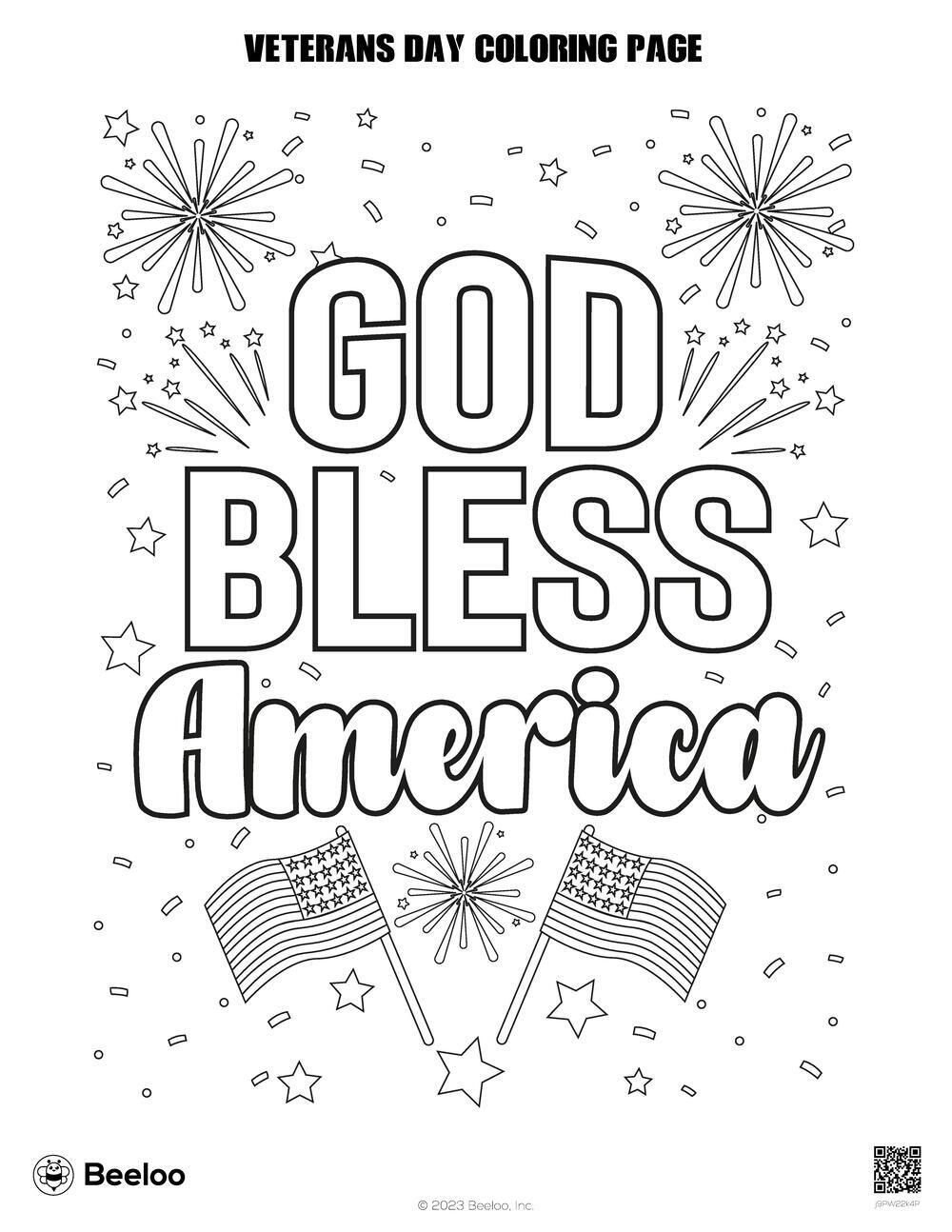 Veterans Day-Themed Coloring Pages • Beeloo Printable Crafts And for Veterans Day Free Coloring Sheets