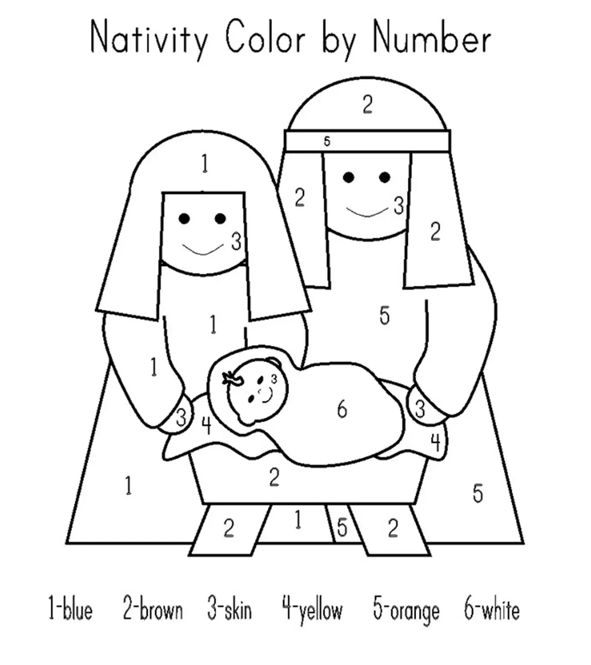 10 Free Printable Nativity Coloring Pages For Kids with regard to Baby Jesus Coloring Pages Printable