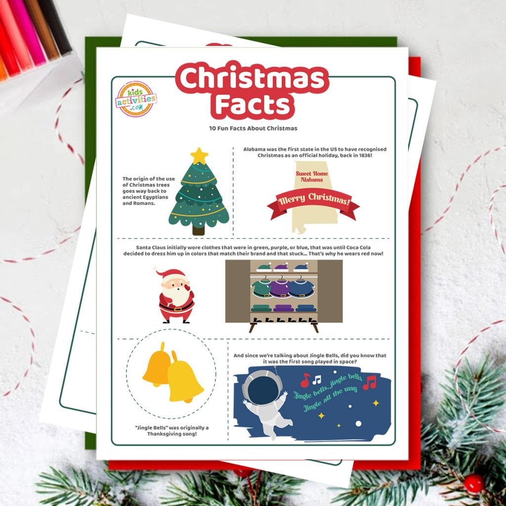10 Fun Christmas Facts For Kids You Can Print | Kids Activities Blog inside Christmas Fun Facts Printable
