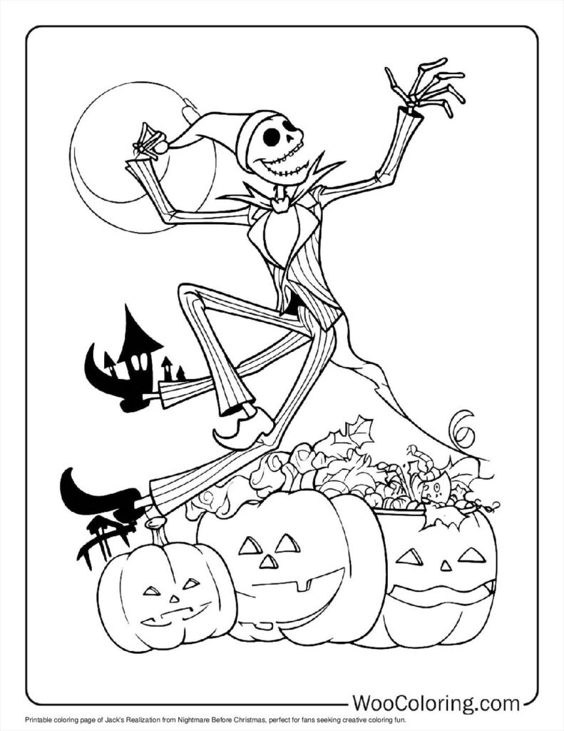 100+ Nightmare Before Christmas Coloring Pages (Free Pdf To Print regarding The Nightmare Before Christmas Printable