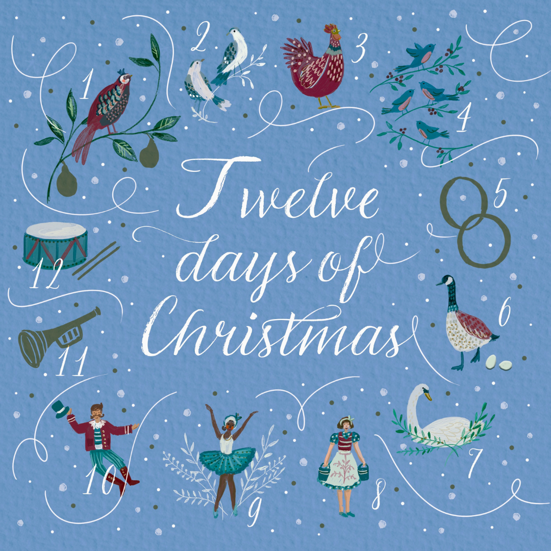 12 Days Of Christmas | Christmas Cards | Katharine House Hospice regarding 12 Days Of Christmas Card Template