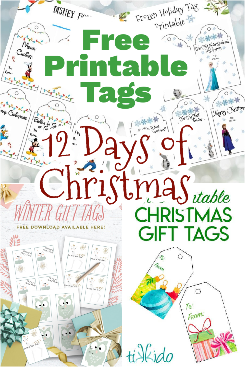 12 Days Of Christmas With Free Printable Tags - Mom Junky throughout 12 Days Of Christmas Tags Printable Free