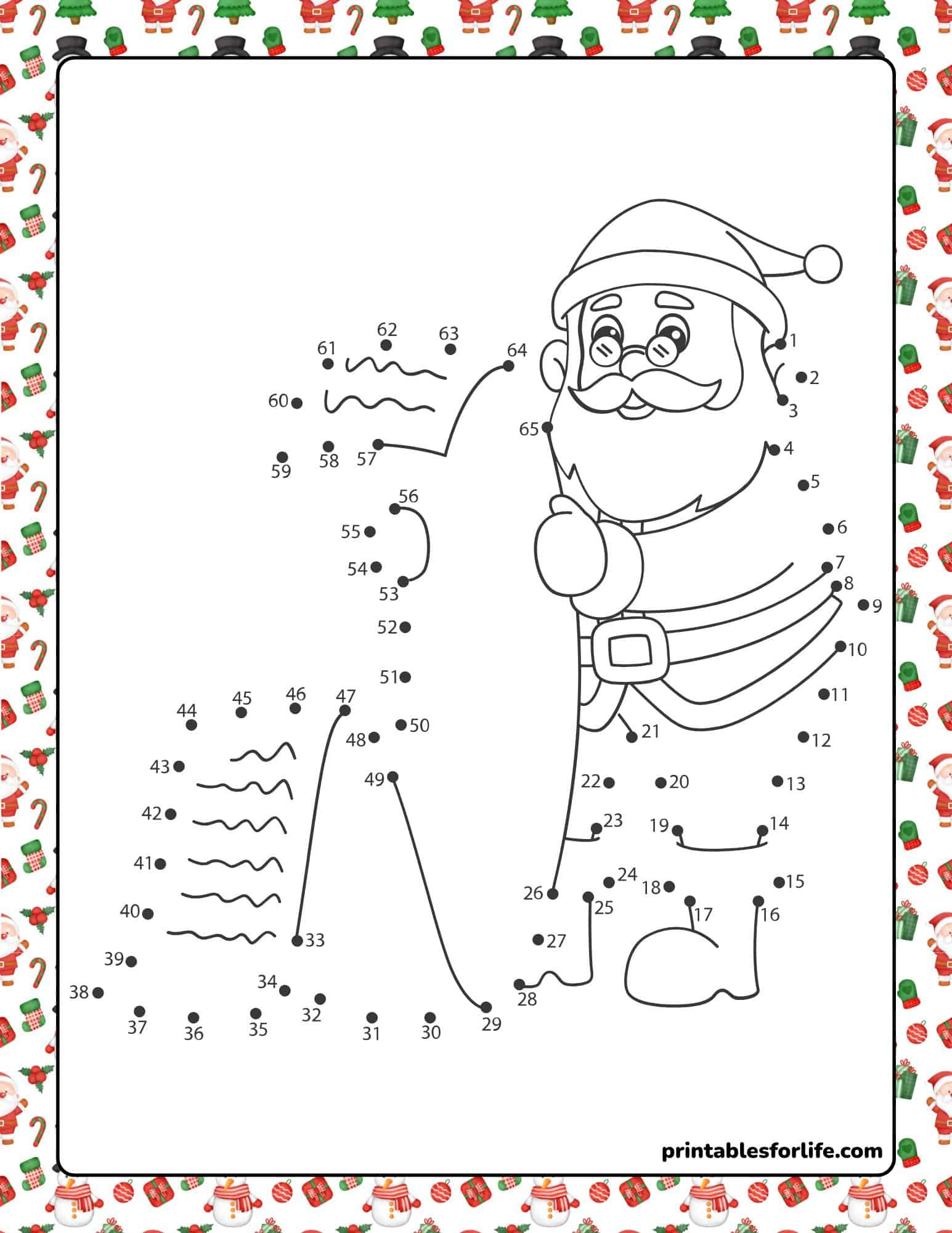 12 Free Christmas Dot To Dot Worksheets (Connect The Dots) for Christmas Dot to Dot Printable For Preschoolers