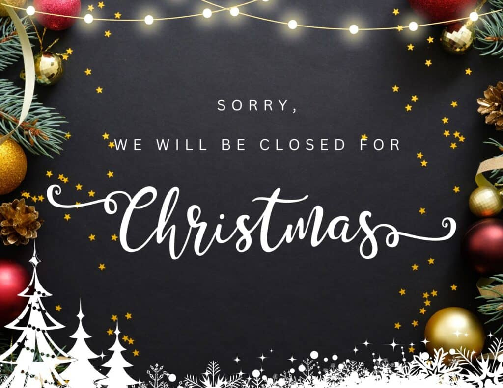 12 Free Printable Closed For Christmas Sign Templates - The with regard to Printable Closed For Christmas Sign