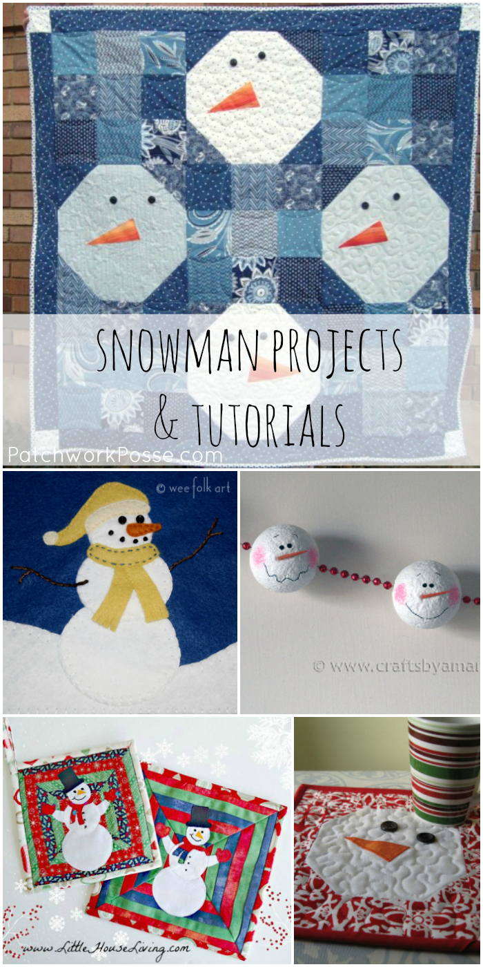 12+ Free Snowman Quilts & Projects - Patchwork Posse within Free Snowman Quilt Patterns Printable
