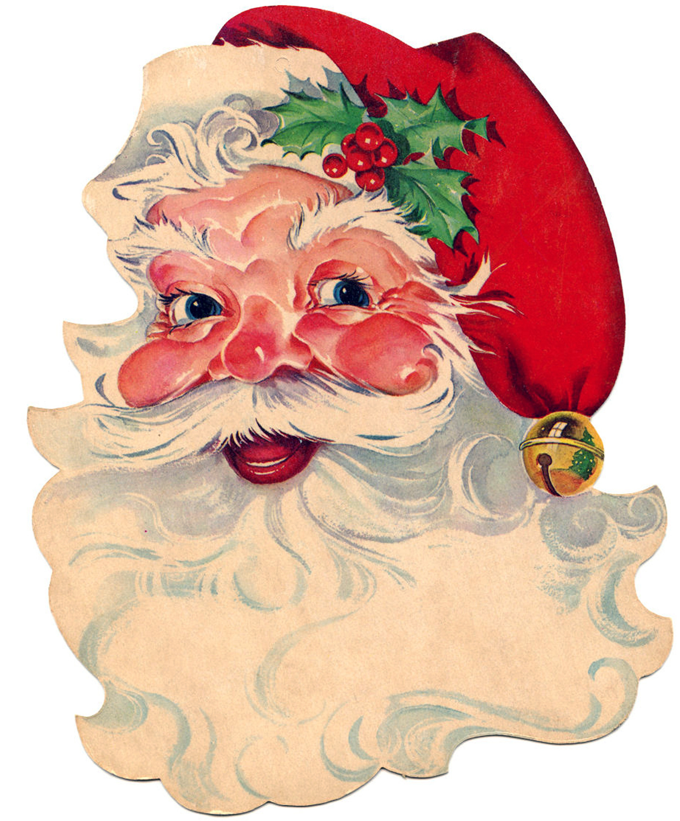 12 Free Vintage Santa Clipart! - The Graphics Fairy with regard to Free Printable Santa Claus Face