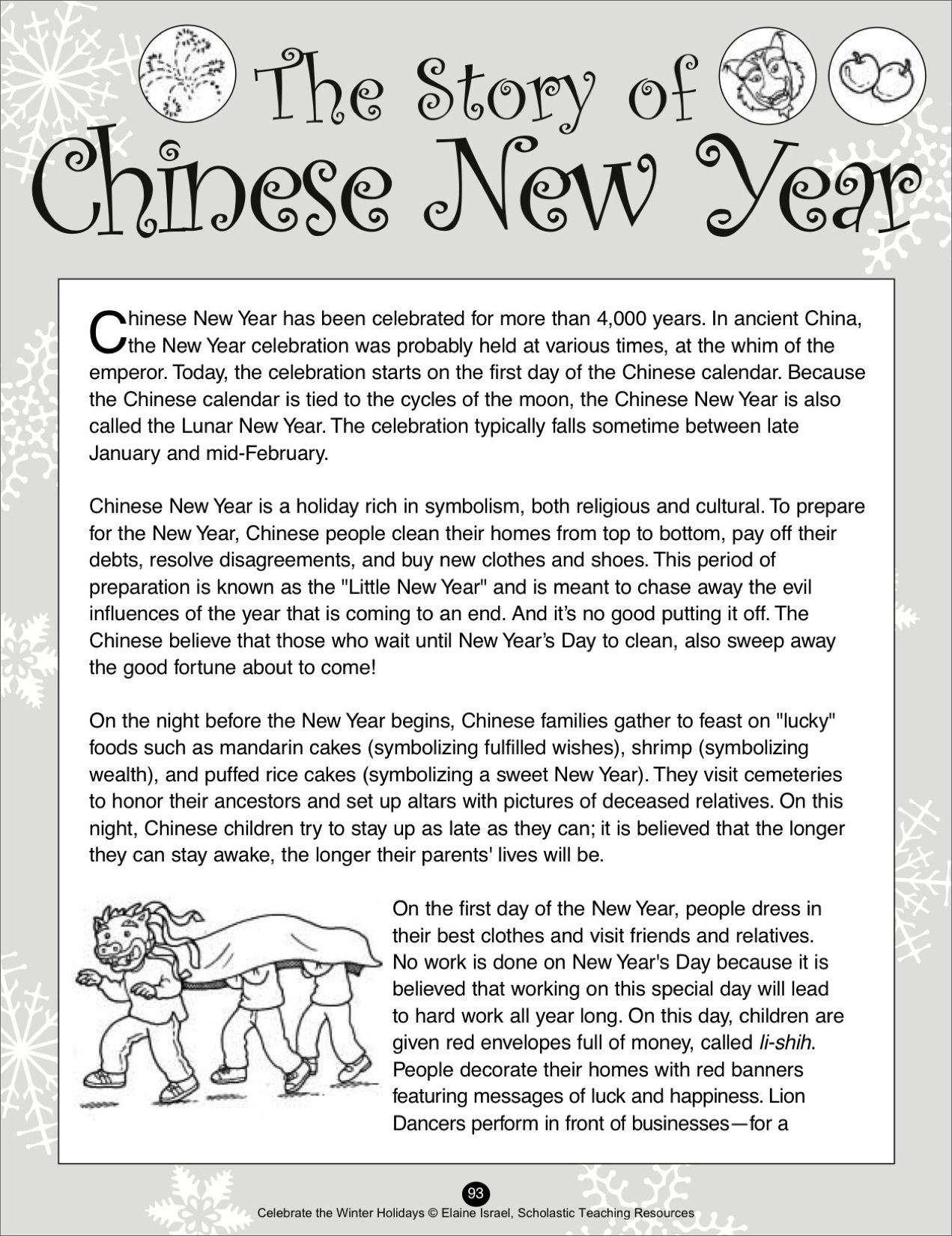 13 Chinese New Year Ideas | Chinese New Year, Chinese New Year pertaining to Printable Chinese New Year Story