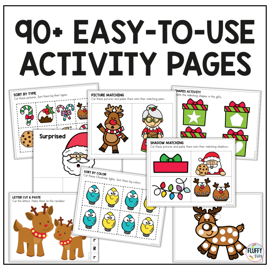 13+ Fun Christmas Fine Motor Printable Activities For Toddler And intended for Christmas Fine Motor Worksheets Printable