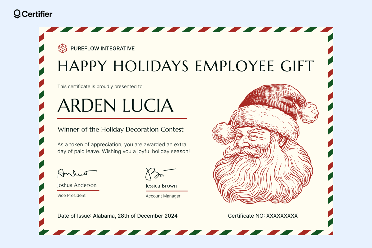 15 Christmas Gift Certificate Templates To Download For Free pertaining to Christmas Gift Coupon Template Free Download