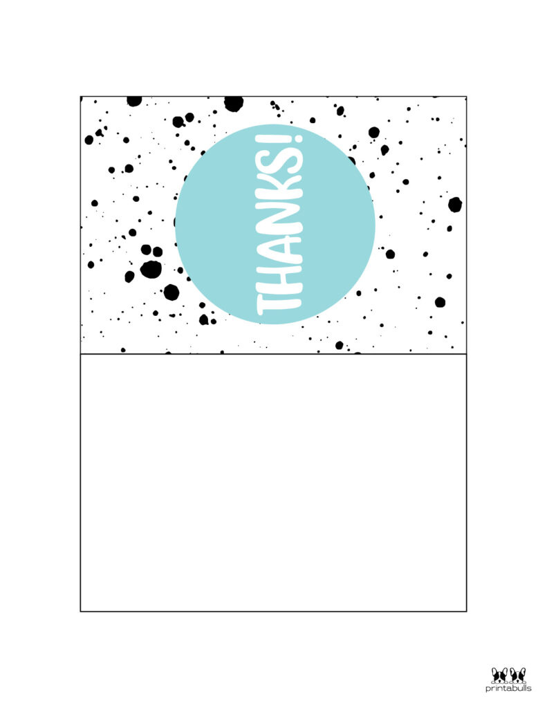 150+ Printable Thank You Cards - Free | Printabulls with Thank You Cards Printable Free Foldable