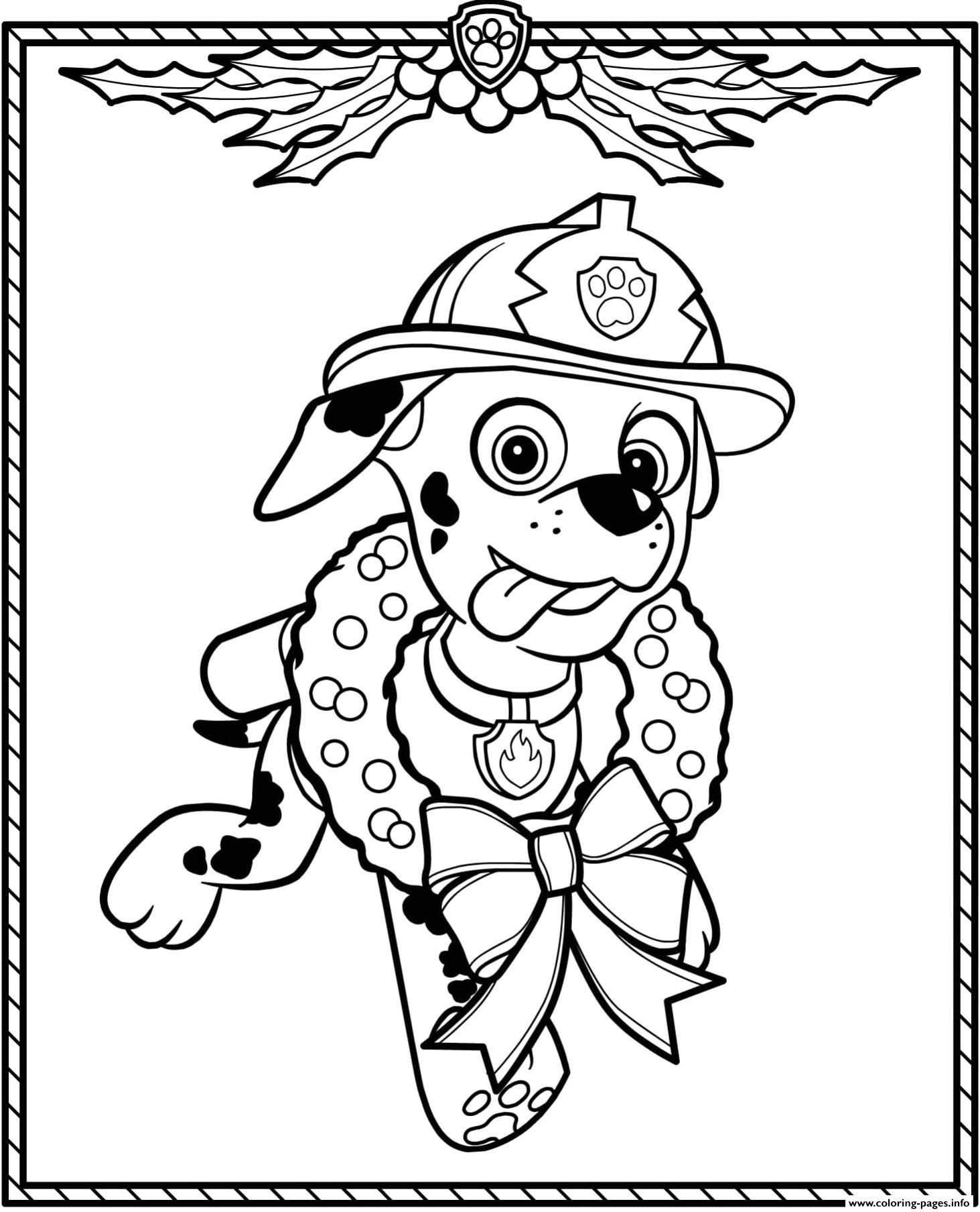 16 Ausmalbilder Paw Patrol Weihnachten Ideen, Die Du Dir Heute with Printable Paw Patrol Christmas
