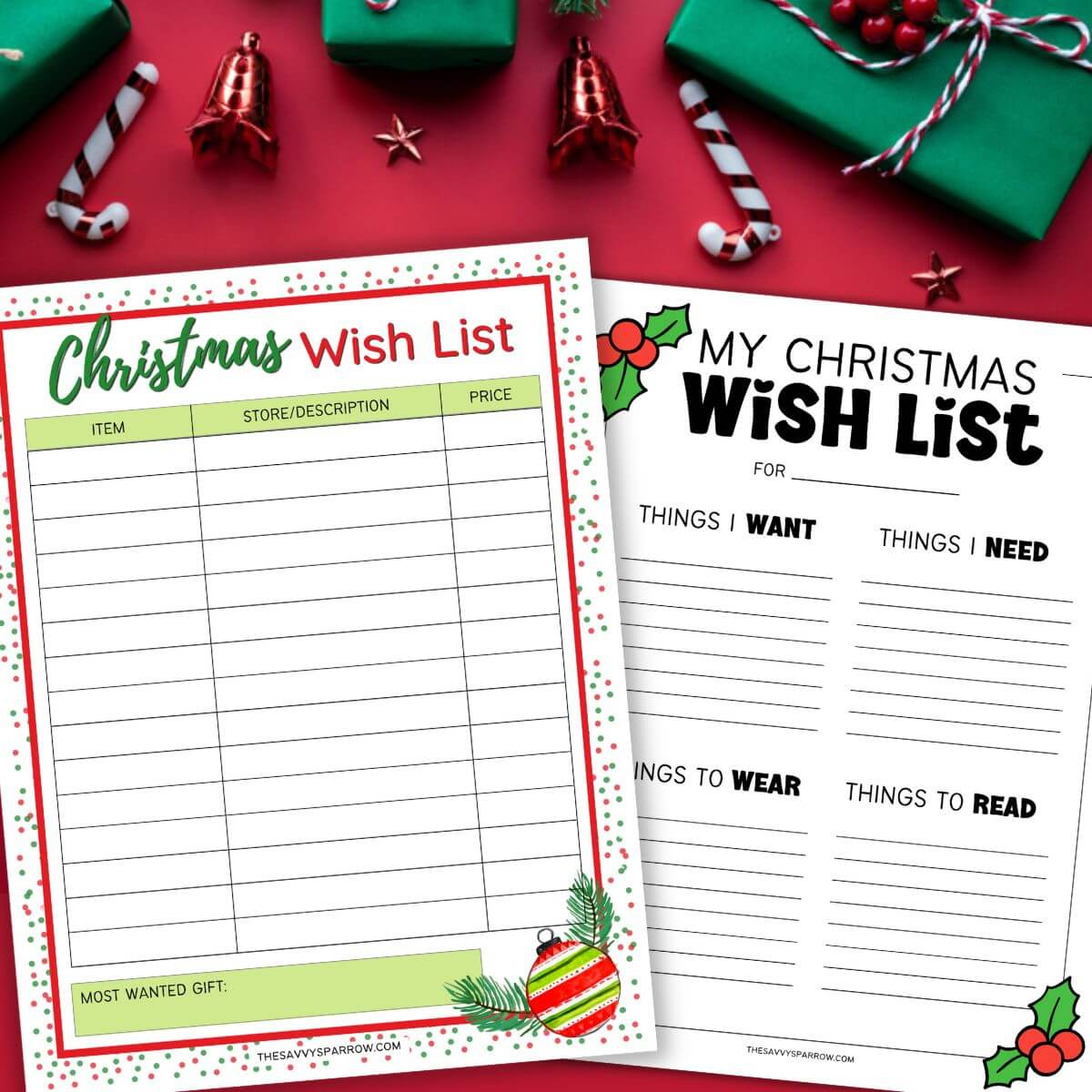 16 Free Printable Christmas List Templates For The Entire Family with regard to Christmas List Stationery Printable
