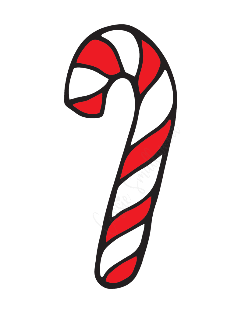 17 Awesome Candy Cane Templates - Cassie Smallwood throughout Candy Cane Printable