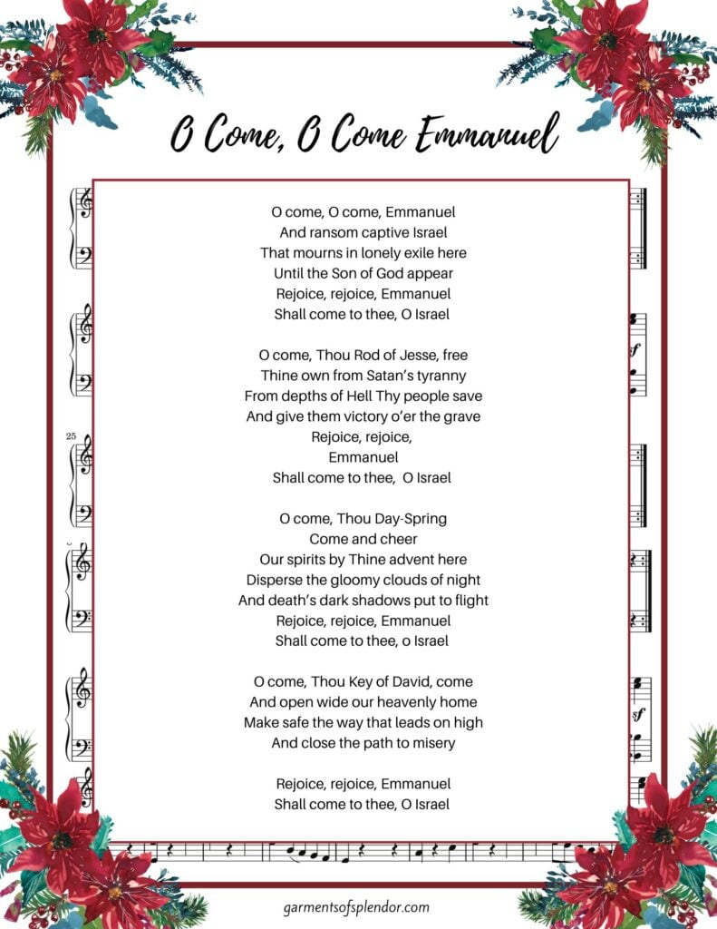 17 Beautiful Christmas Hymns To Uplift Your Soul (With Free regarding Gospel Song Lyrics Free Printable
