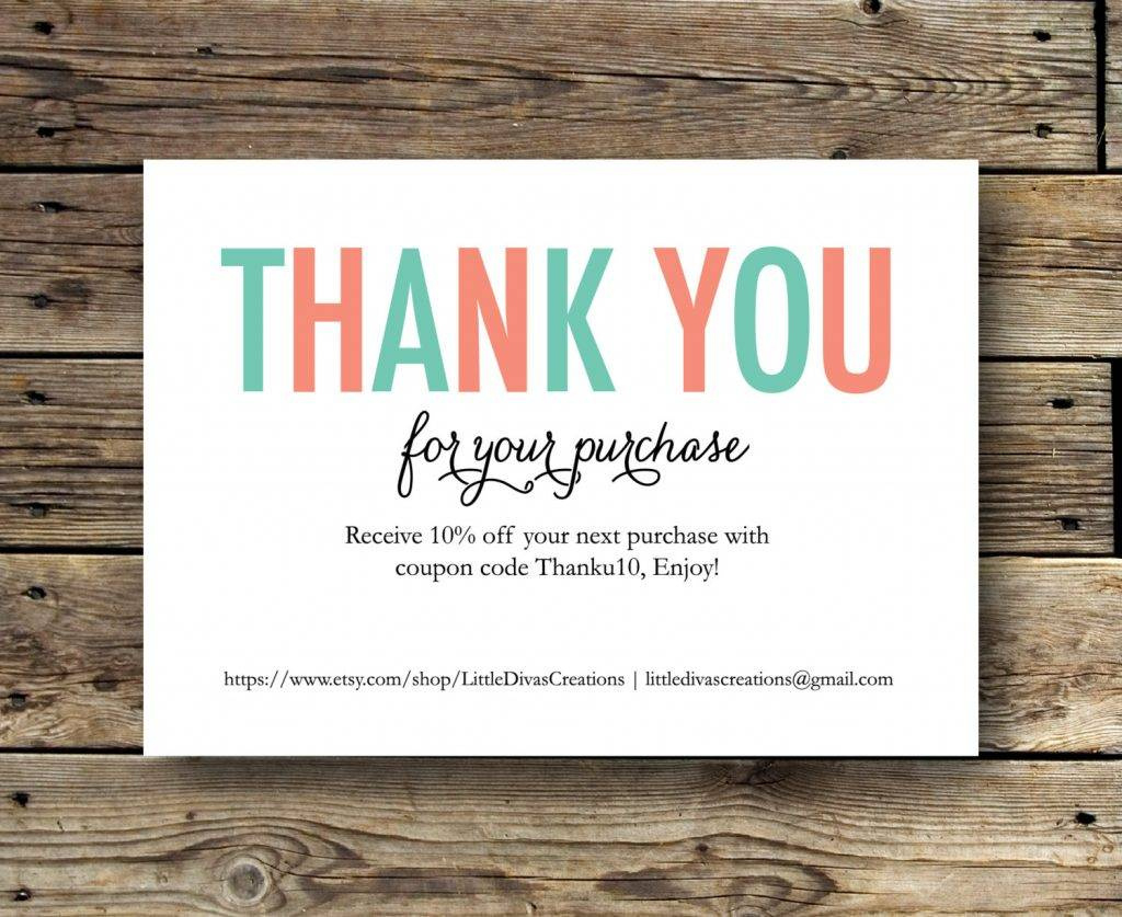17+ Business Thank-You Card Examples To Download with regard to Discount Thank You Cards Printable
