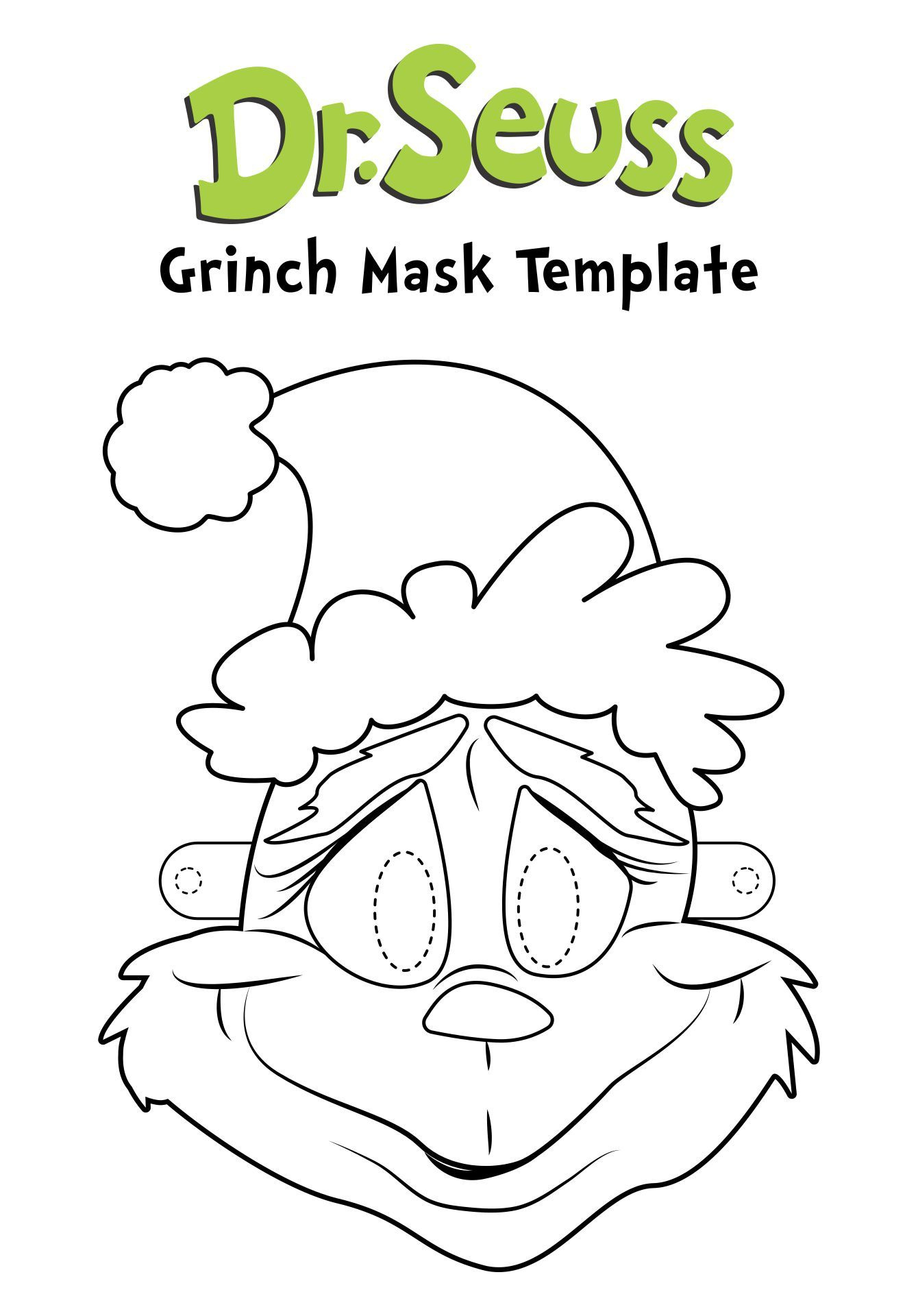 18 Ideias De Grinch Para Imprimir Ou Colorir | Grinch, Desenho De in Grinch Mask Printable