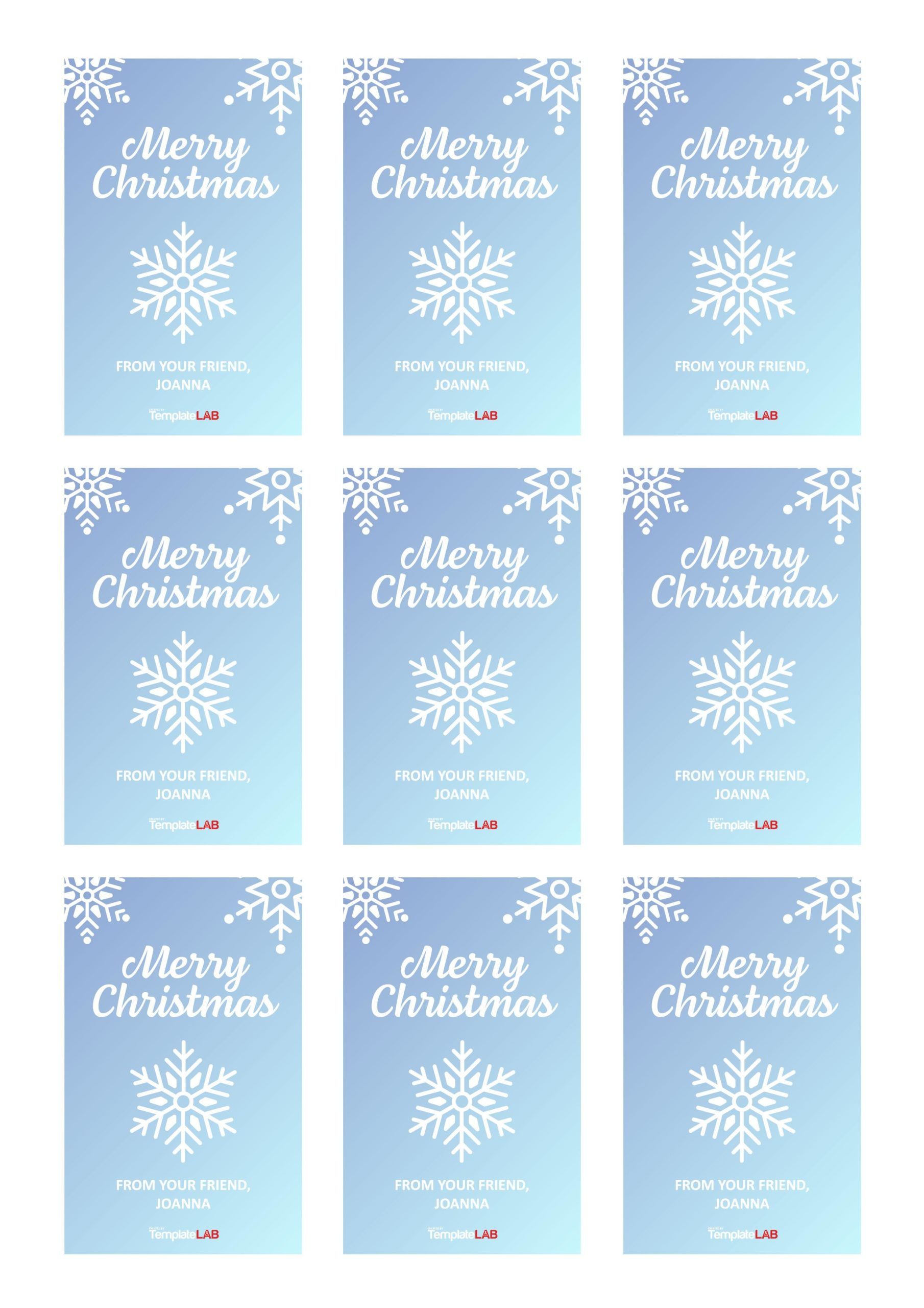 19 Free Editable Gift Tag Templates [Word, Pptx, Psd] for Christmas Gift Tags Printable Word