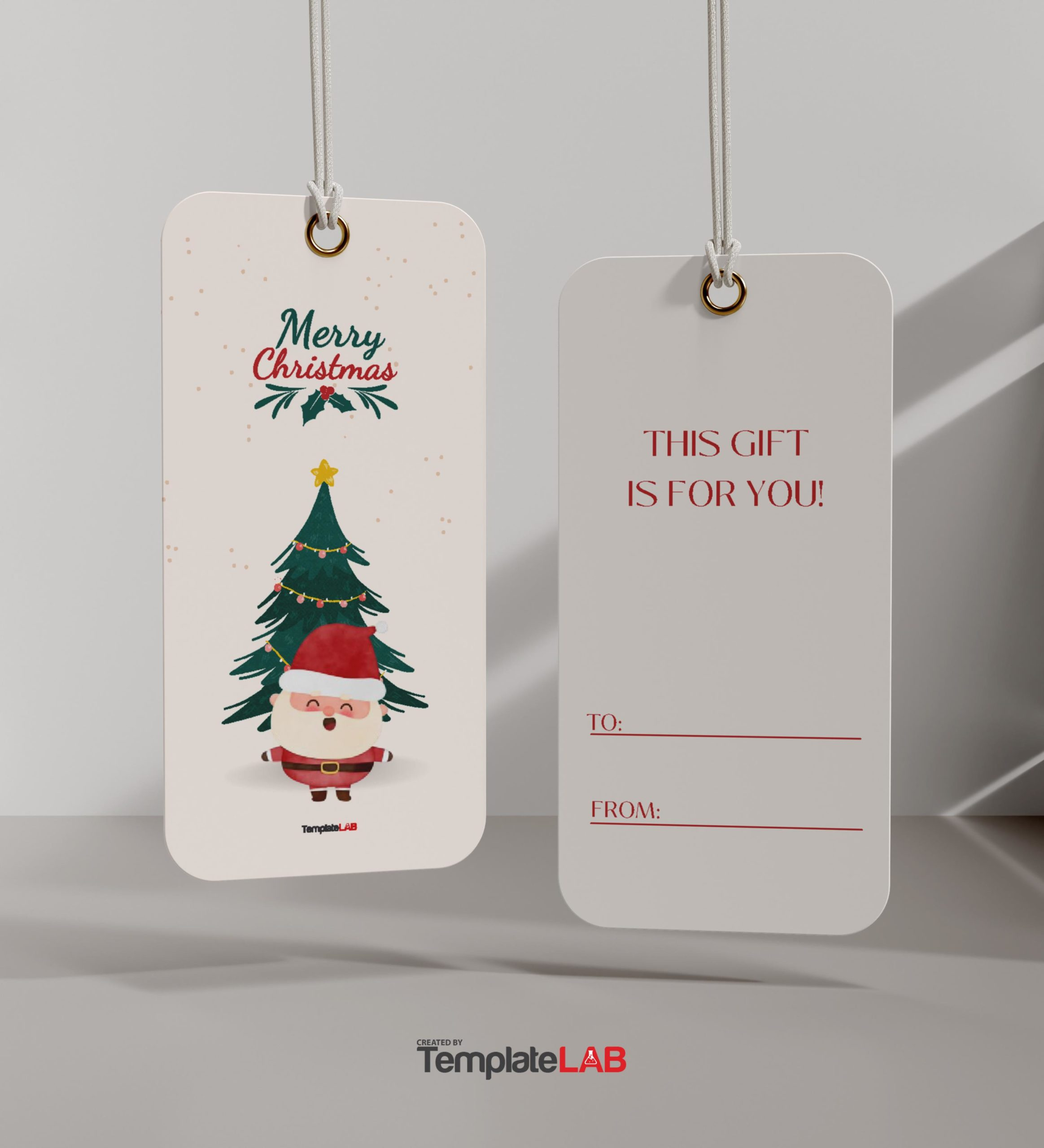 19 Free Editable Gift Tag Templates [Word, Pptx, Psd] with regard to Free Printable Christmas Tags Editable Word