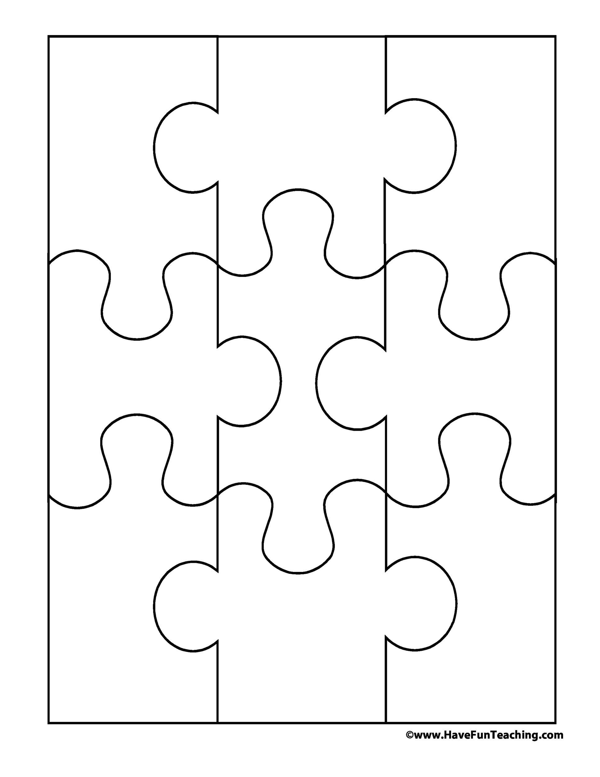 19 Printable Puzzle Piece Templates ᐅ Templatelab for Free Blank Printable Puzzle Pieces
