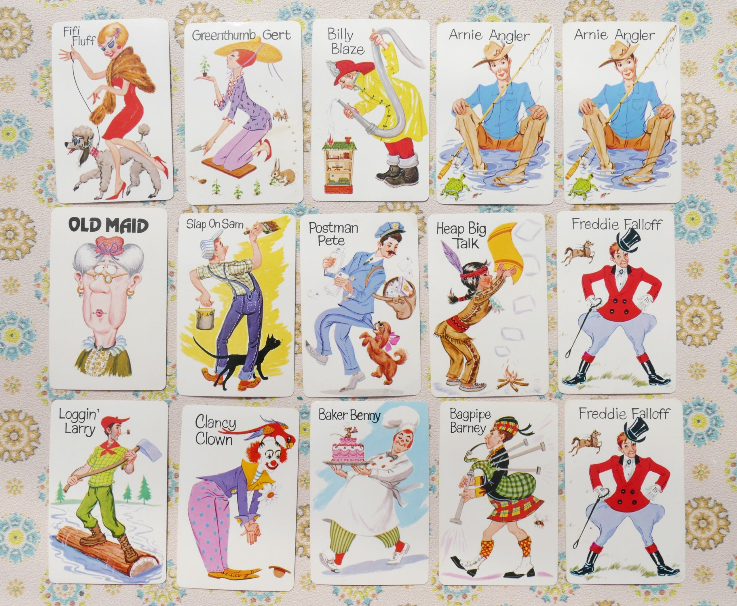 1980'S Old Maid Playing Cards Whitman Publishing Company - Pick intended for Free Printable Old Maid Card Game