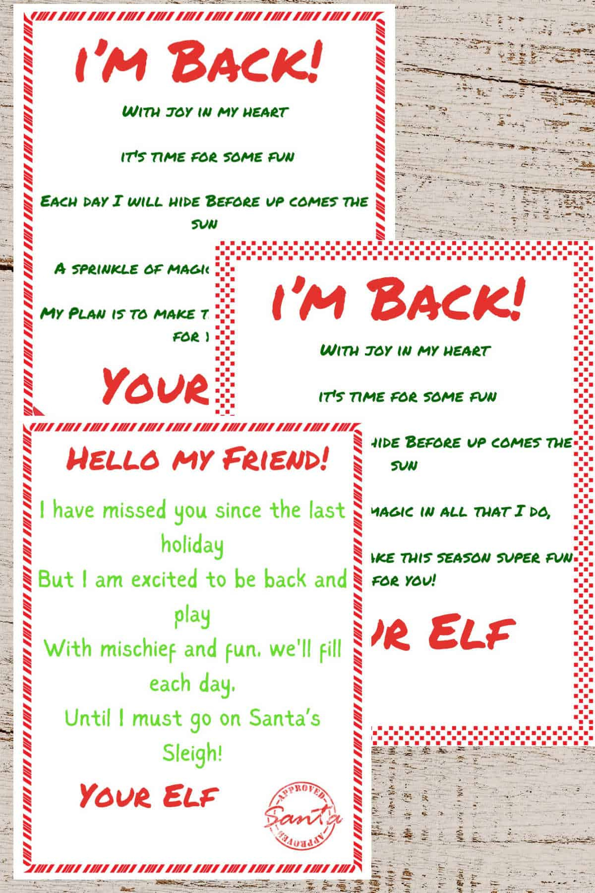 20 Free I'M Back Elf On The Shelf Arrival Letter Printables intended for Printable Elf on the Shelf Return Letter