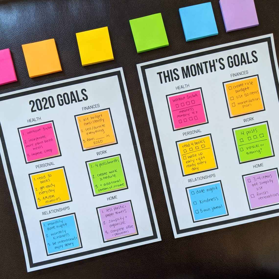 2020 New Year&amp;#039;S Goals Printables – Let&amp;#039;S Live And Learn regarding Free New Year&amp;amp;#039;s Resolution Printables 2019